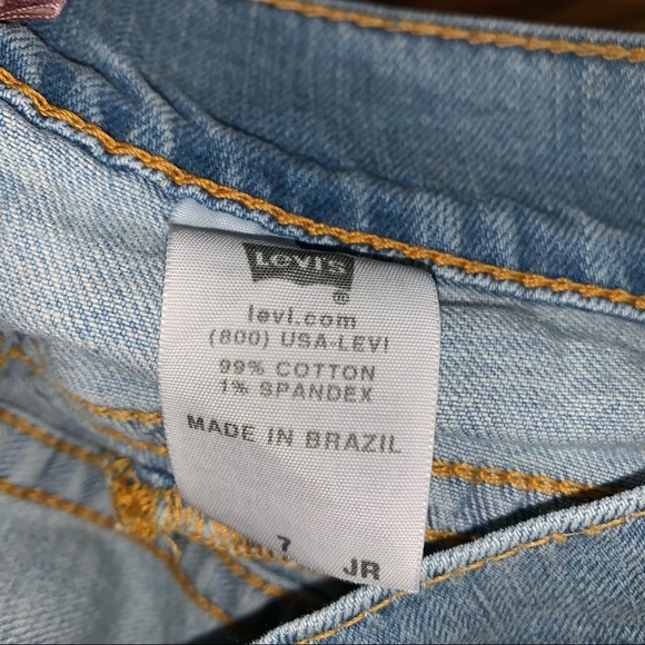 Vintage Levi’s Light Wash Denim Jean Skirt size 7JR - Picture 8 of 9